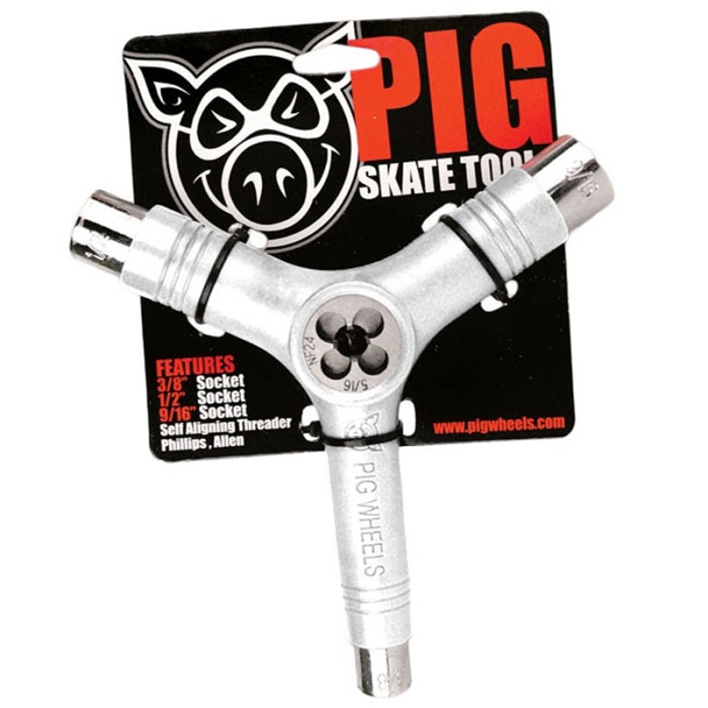 Pig Skateboard Tool in White