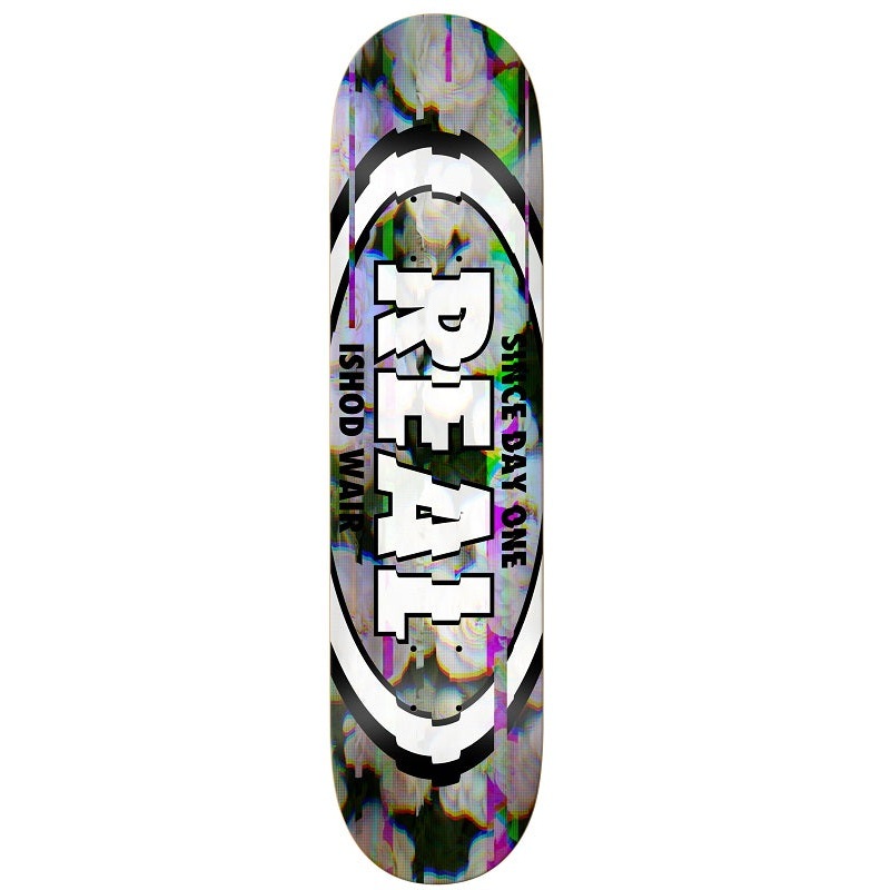 Real Ishod Glitch Oval Skateboard Deck - 8.5"