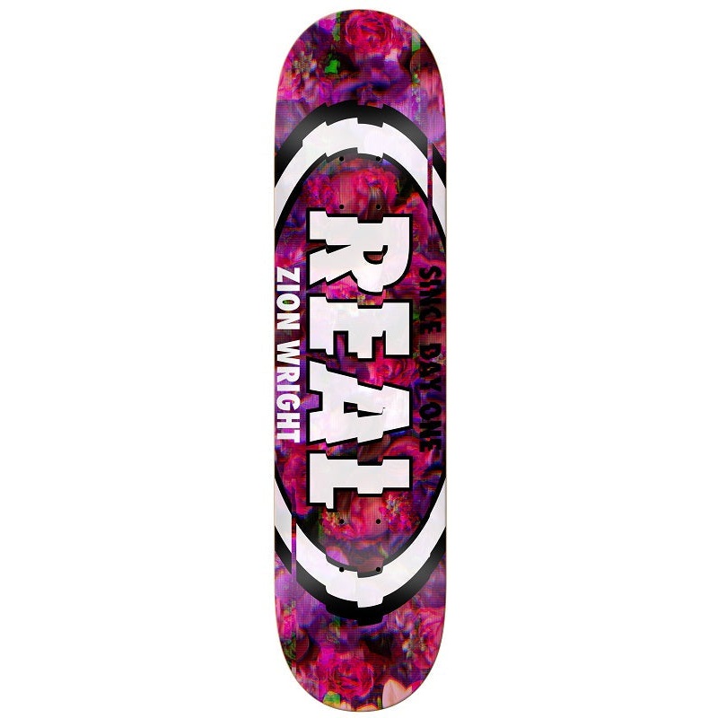 Real Zion Glitch Oval Skateboard Deck - 8.25"