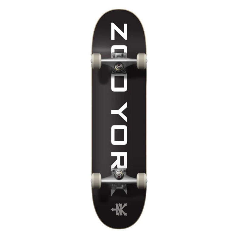 Zoo York OG 95 Logo Block Black Skateboard - 7.75"
