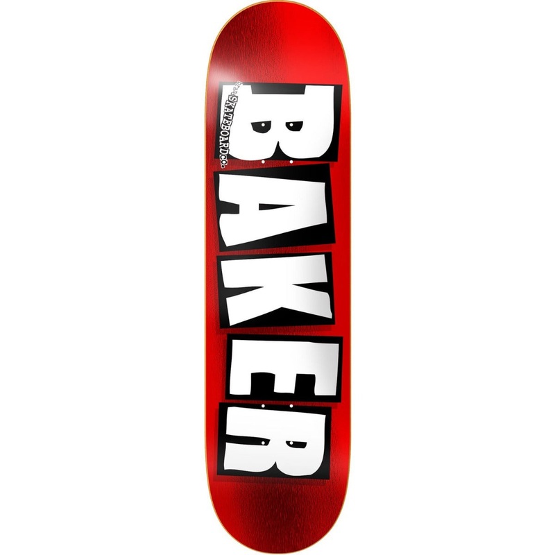 Baker Brand Logo Red Foil Skateboard Deck - 8.5"