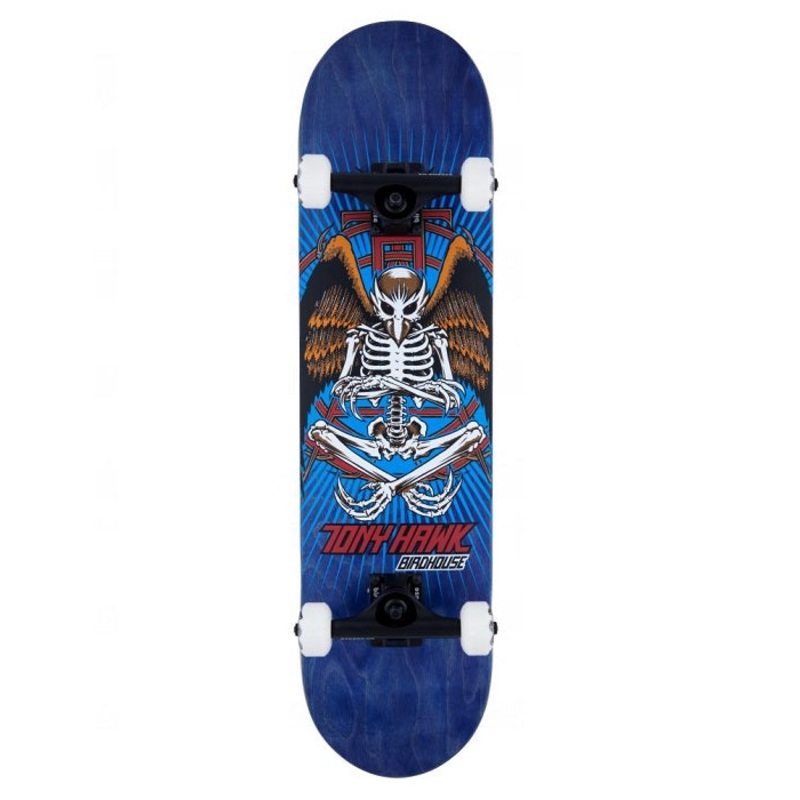 Birdhouse Stage 3 Hawk Birdman Blue Skateboard - 8.0"