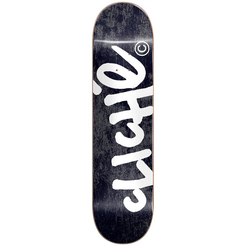 Cliche Handwritten Tie Dye Black Skateboard Deck - 8.0"