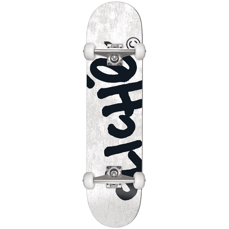 Cliche Handwritten White Skateboard - 8.25"