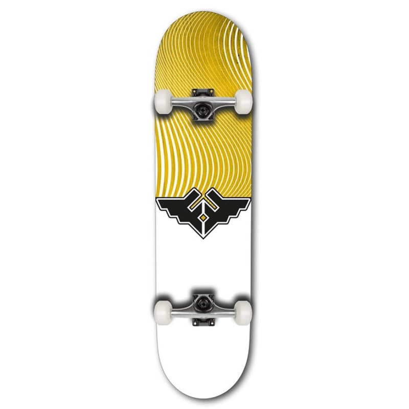 Fracture Wings V4 Yellow Skateboard - 8.0"