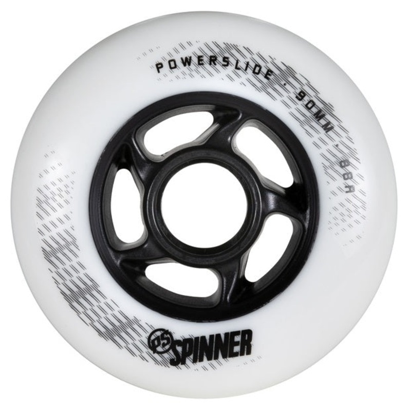 Powerslide Spinner White Wheels 90mm 88a - Set of 8