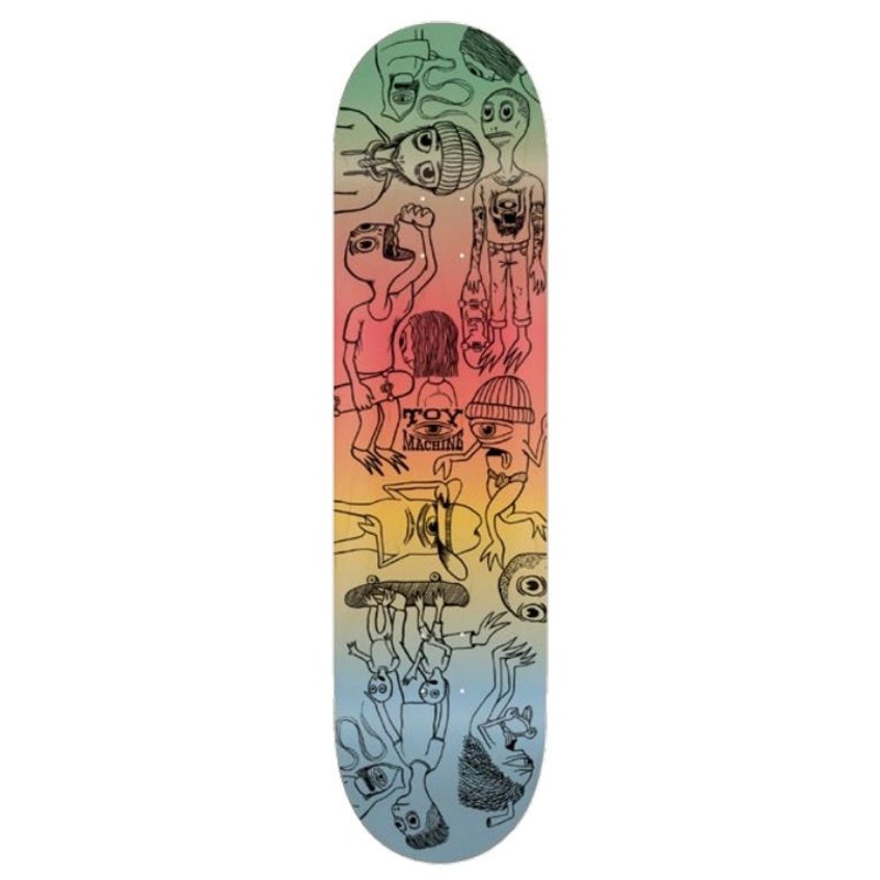 Toy Machine Characters Skateboard Deck - 8.0"
