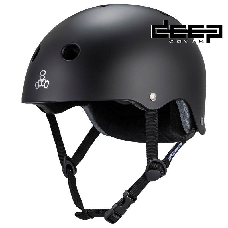 Triple 8 Deep Cover Helmet -  Black