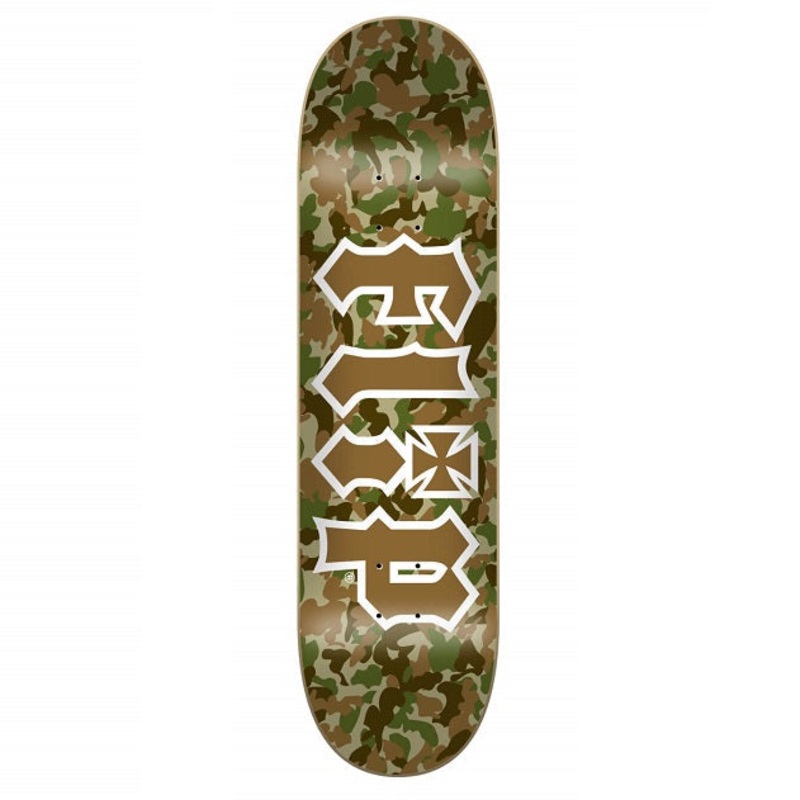 Flip Combat Brown Skateboard Deck - 8.0"