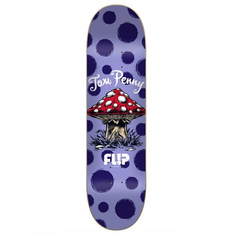 Flip Dots Reboot Purple Skateboard Deck - 8.13"