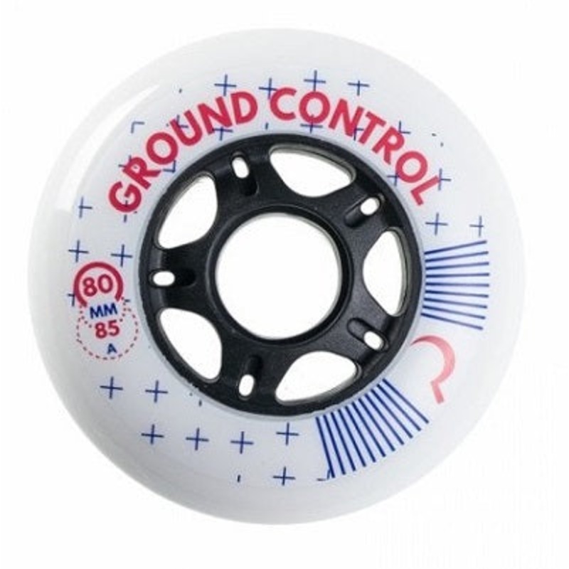 Ground Control White Wheels 80mm 85a - Set of 4