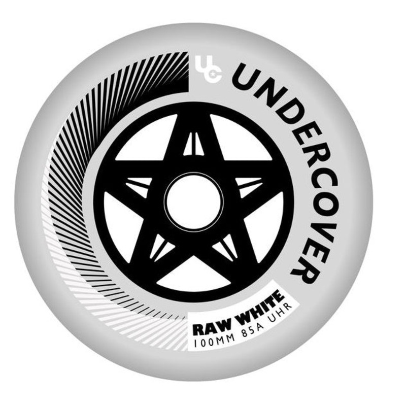 Undercover Raw White Wheels Bullet Radius 100mm 85a - Set of 8