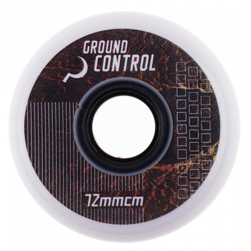 Ground Control Earth City White Wheels 72mm 92a - Set of Four