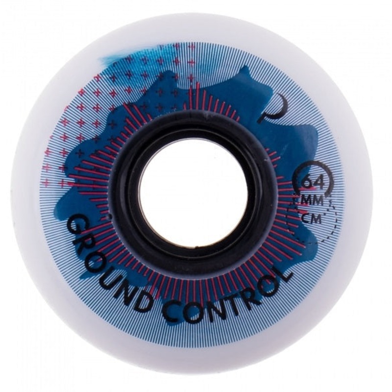 Ground Control Turbulence White Wheels 64mm 90a - Set of Four