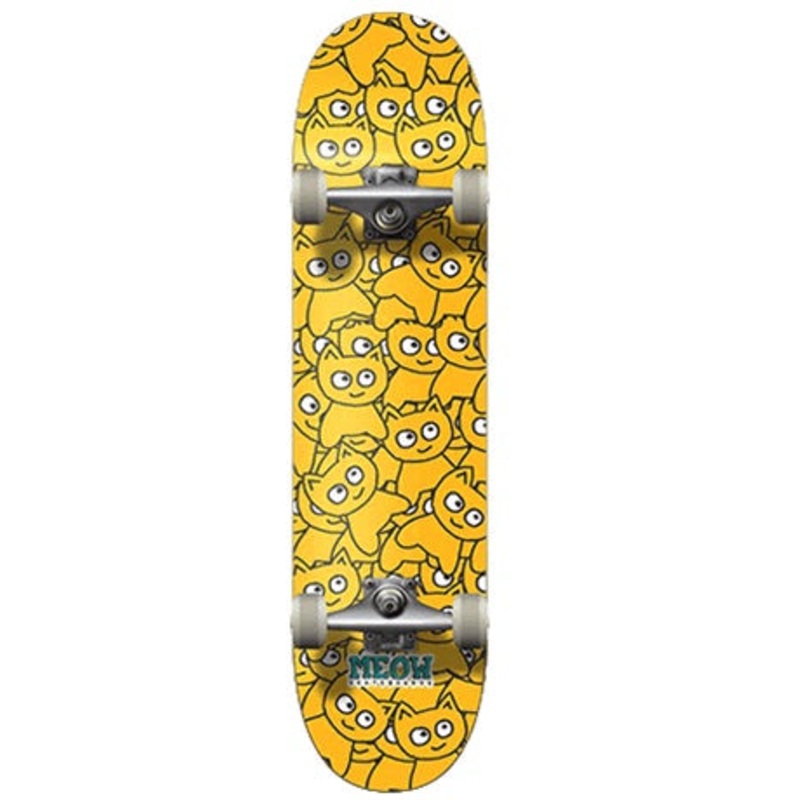 Meow Sticker Pile Original Skateboard - 7.5"