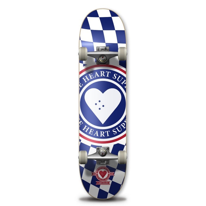 The Heart Supply Insignia Check Blue Skateboard - 8.0"
