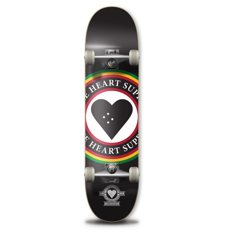 The Heart Supply Insignia Rasta Skateboard - 8.0"