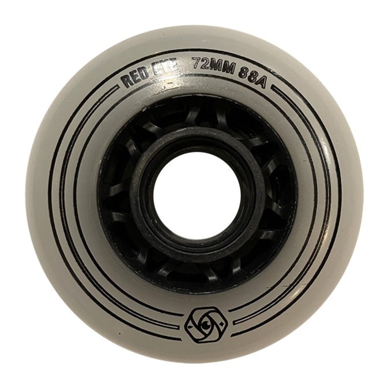 Red Eye Team Grey Wheels 72mm 88a - Set of 4