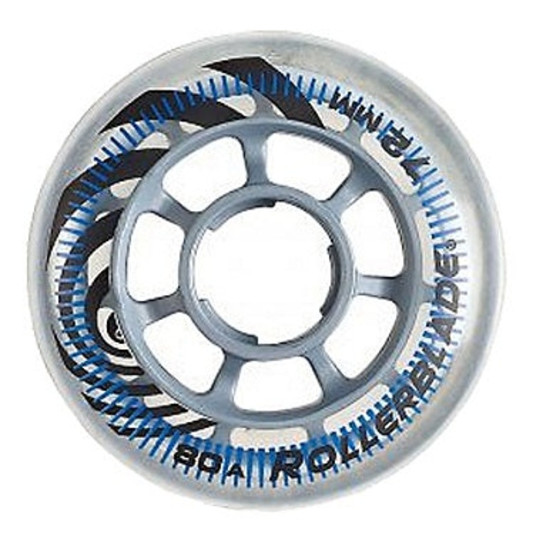 Rollerblade Recreational Wheels 72mm 80a - Set of 8