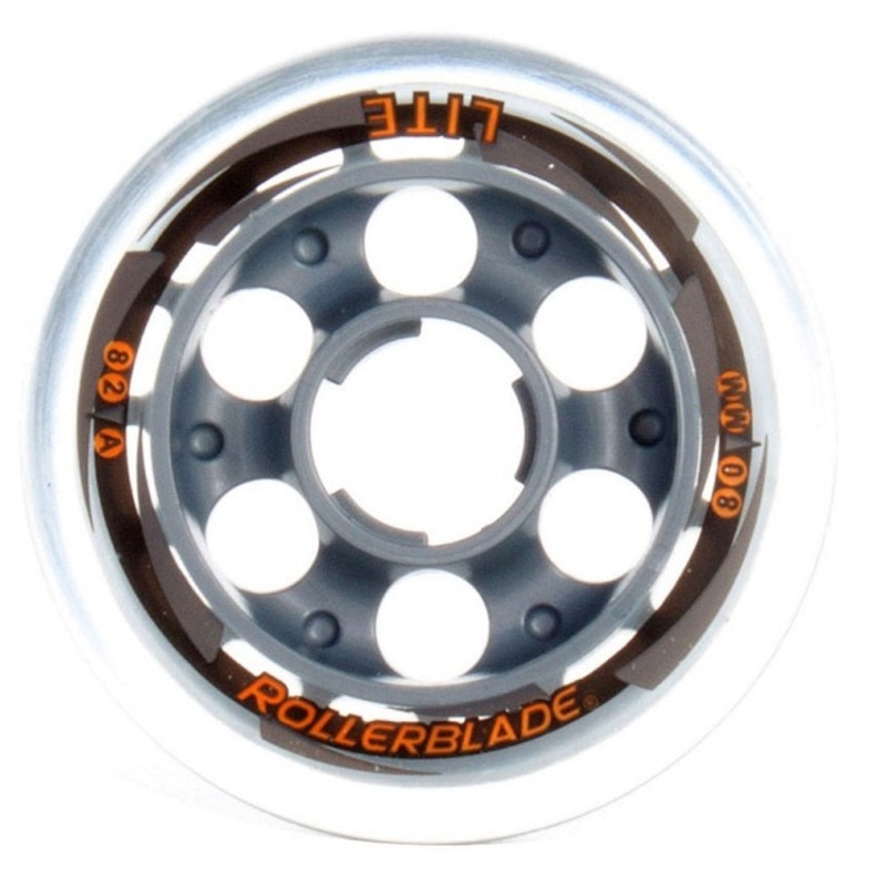 Rollerblade Recreational Wheels 80mm 82a - Set of 8