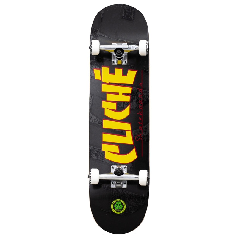 Cliche Banco Black Mini Skateboard - 7.0"