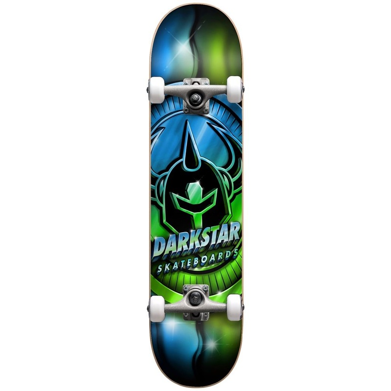 Darkstar Anodize Blue/Green Mid Skateboard - 7.25"