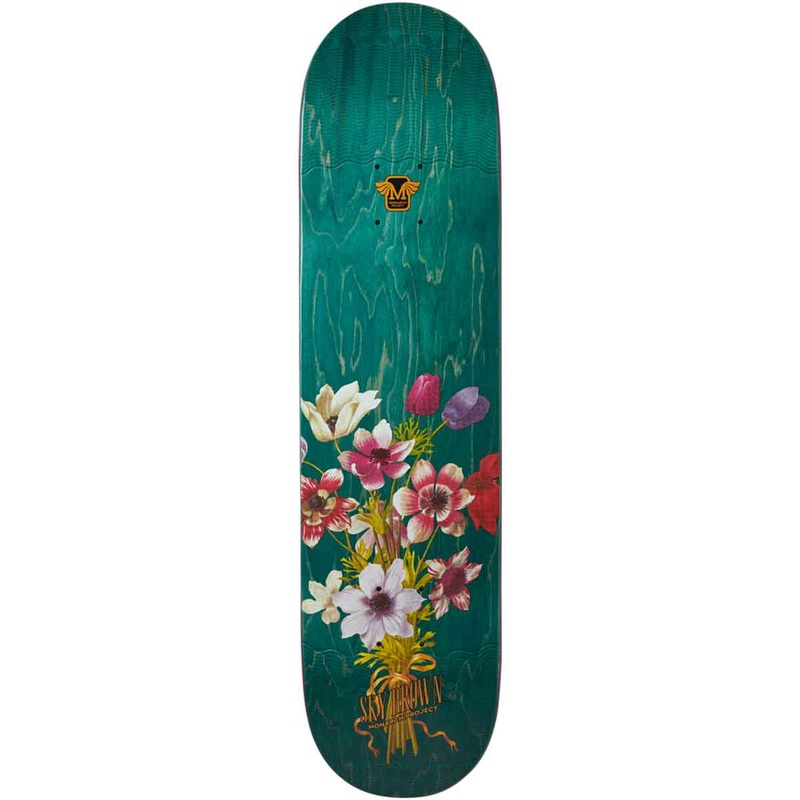 Monarch Sky Brown Botanical Teal R7 Deck - 7.75"