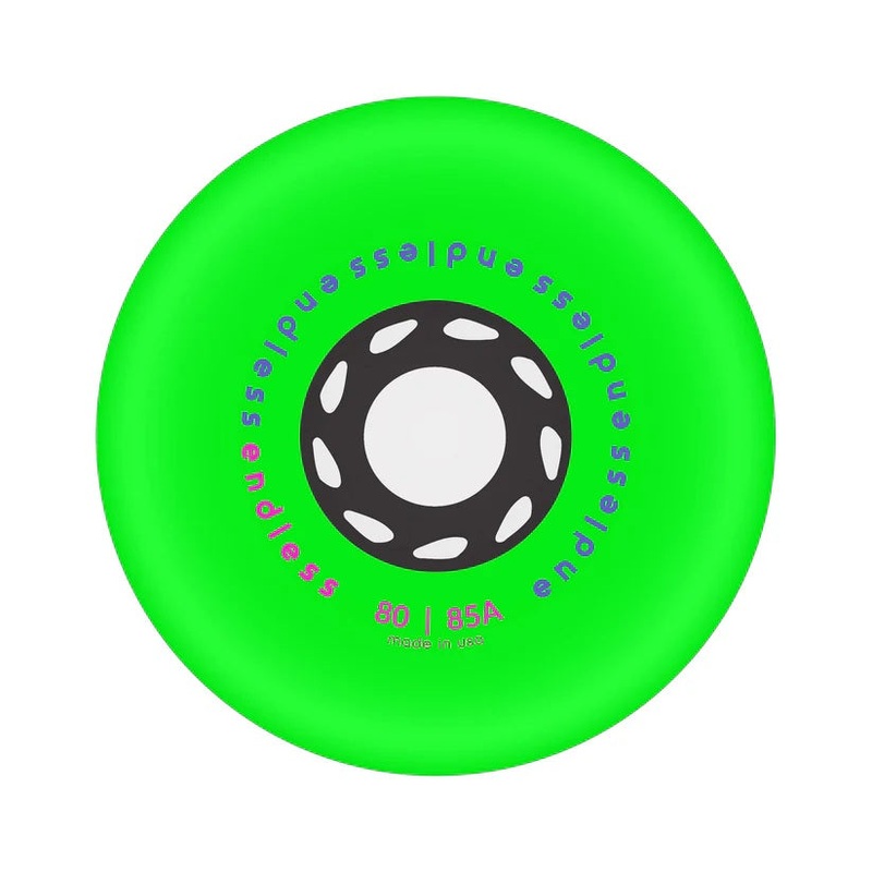 Endless Neon Green 80mm Wheels - Set of 4
