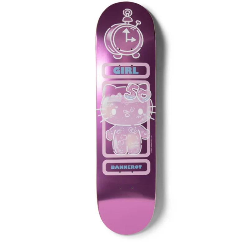 Girl Bannerot Hello Kitty 50th Anniversary Skateboard Deck - 8.5"