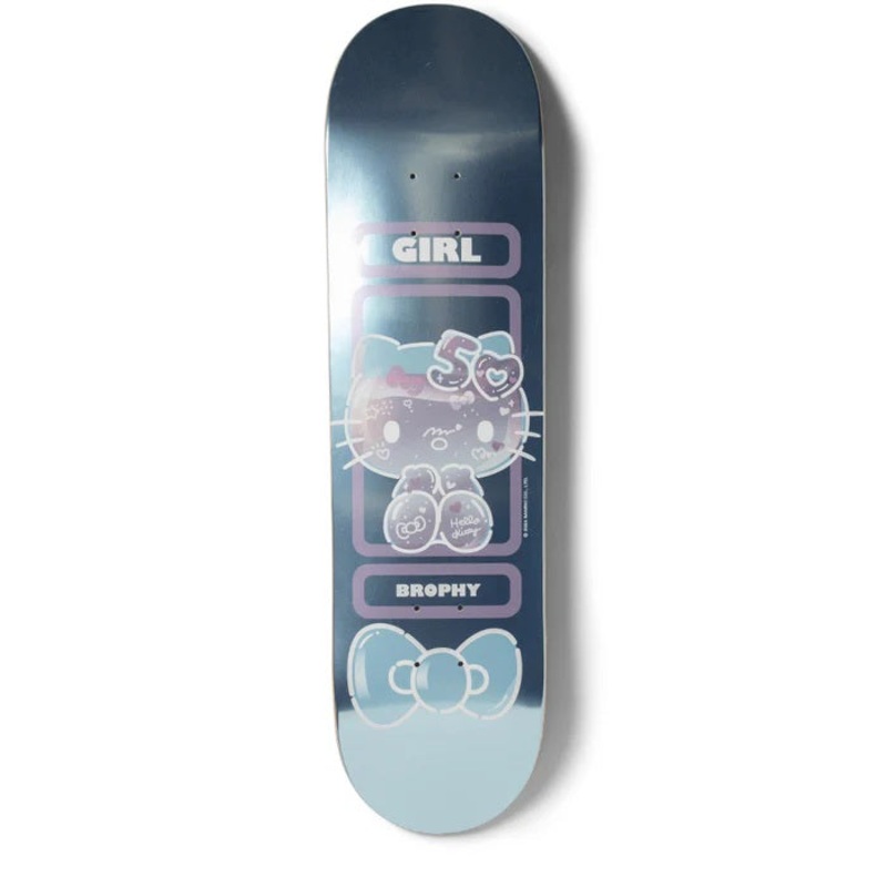 Girl Brophy Hello Kitty 50th Anniversary Skateboard Deck - 8.6"