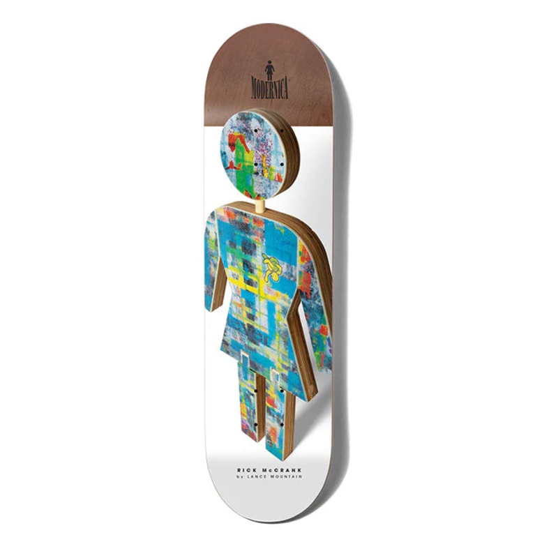 Girl McCrank Modernica Skateboard Deck - 8.12"