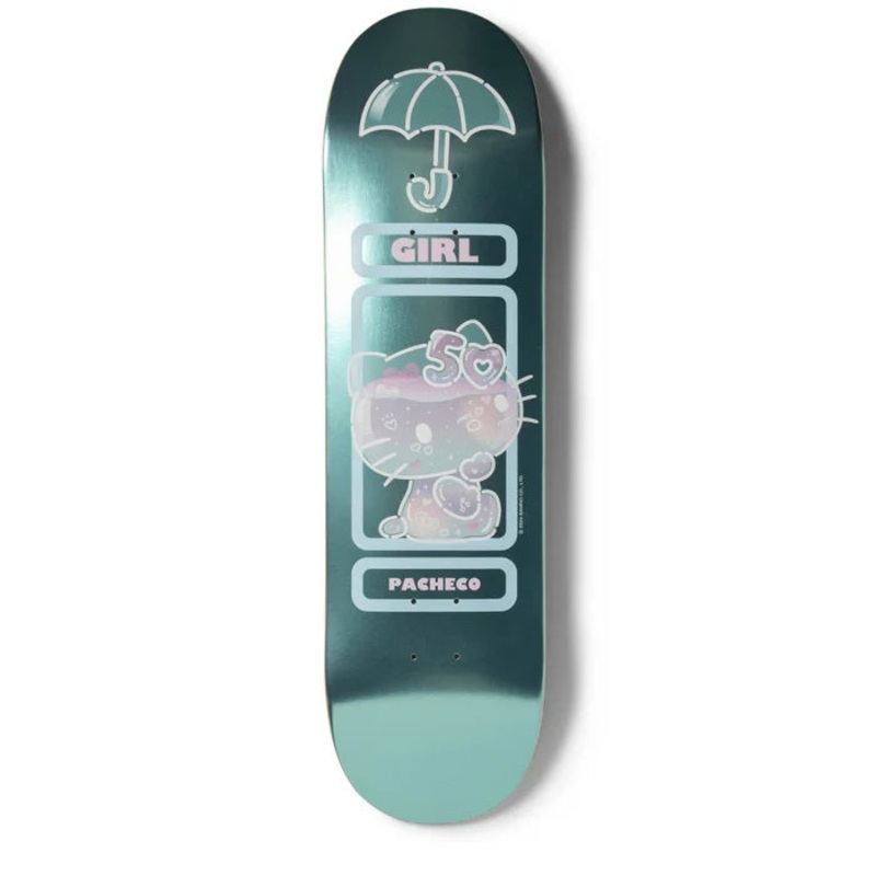 Girl Pacheco Hello Kitty 50th Anniversary Skateboard Deck - 8.5"