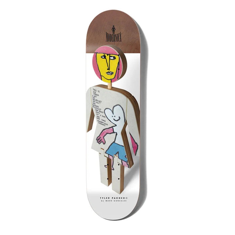 Girl Pacheco Modernica Skateboard Deck - 8.37"