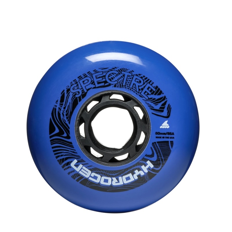 Rollerblade Hydrogen Spectre Inline Skate Wheels Deep Blue 80mm 85a - Set of 4