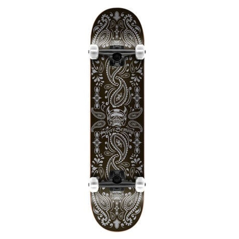 Speed Demons Bandana Black/Black Skateboard - 8.0"