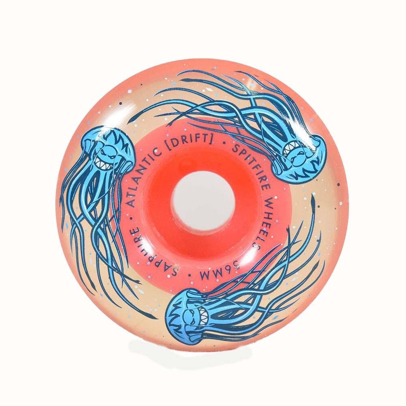 Spitfire X Atlantic Drift Formula Four 90 Radial Skateboard Wheels - 56mm