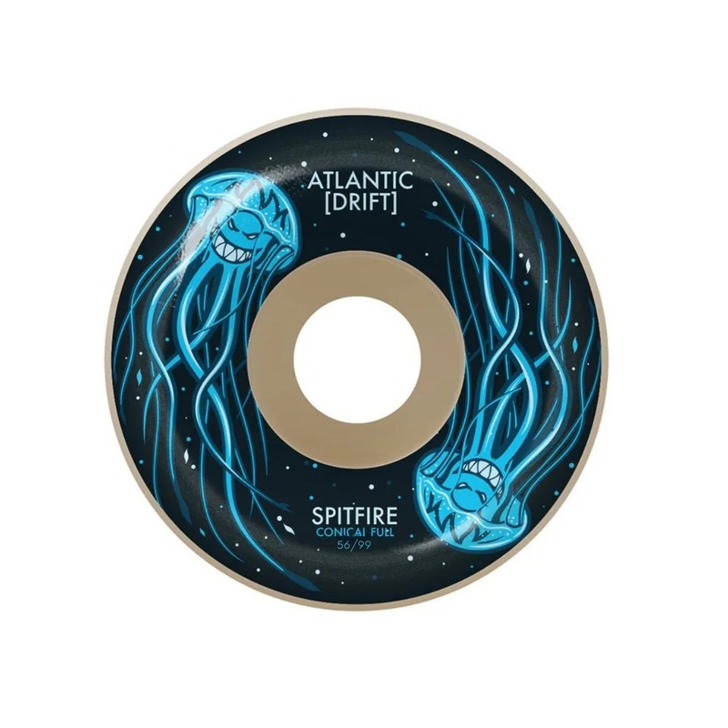 Spitfire X Atlantic Drift Formula Four 99 Conical Full Skateboard Wheels - 56mm