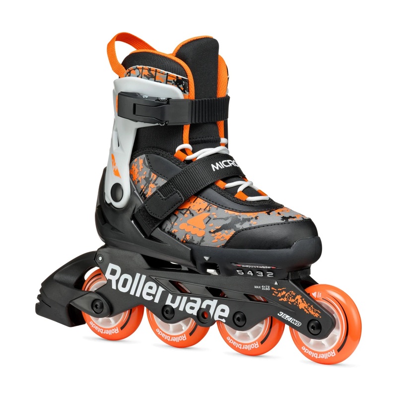 Rollerblade Microblade SL Adjustable Kids Skates - Black/Orange