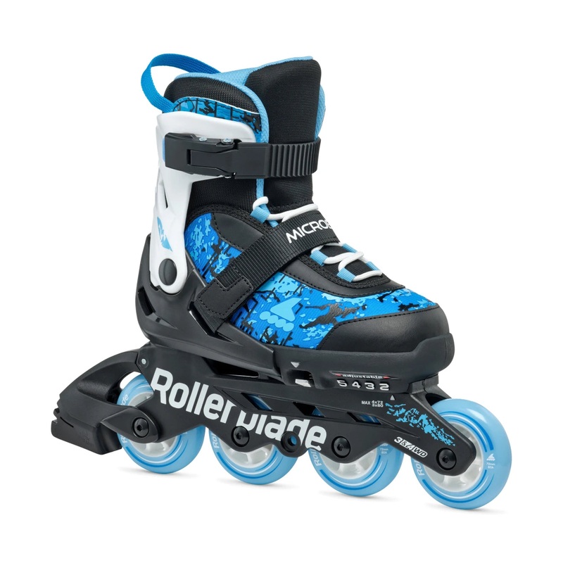 Rollerblade Microblade SL Adjustable Kids Skates - Black/Sky Blue