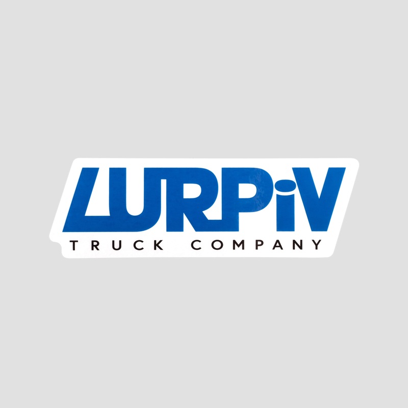 Lurpiv Big Logo Sticker Blue
