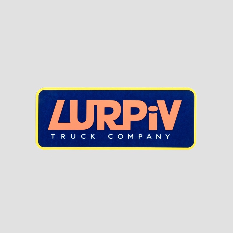 Lurpiv Plate Logo Sticker Purple/Salmon