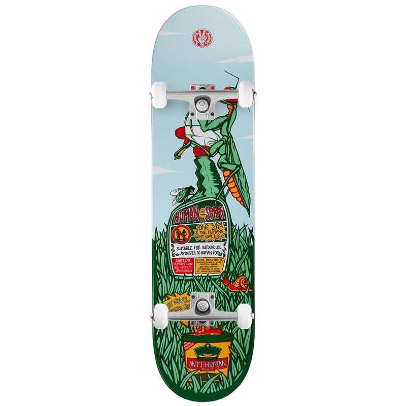 Drawing Boards Spraying Mantis x Venom Custom Complete Skateboard - 8.25"