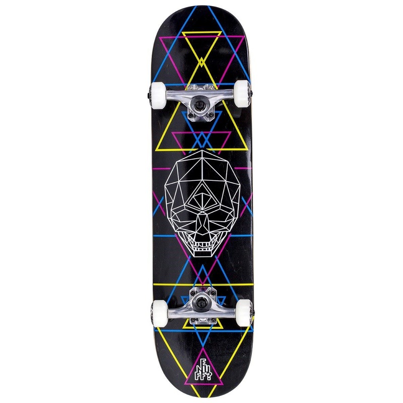 Enuff Geo Skull Complete Skateboard - CMYK - 8.0"