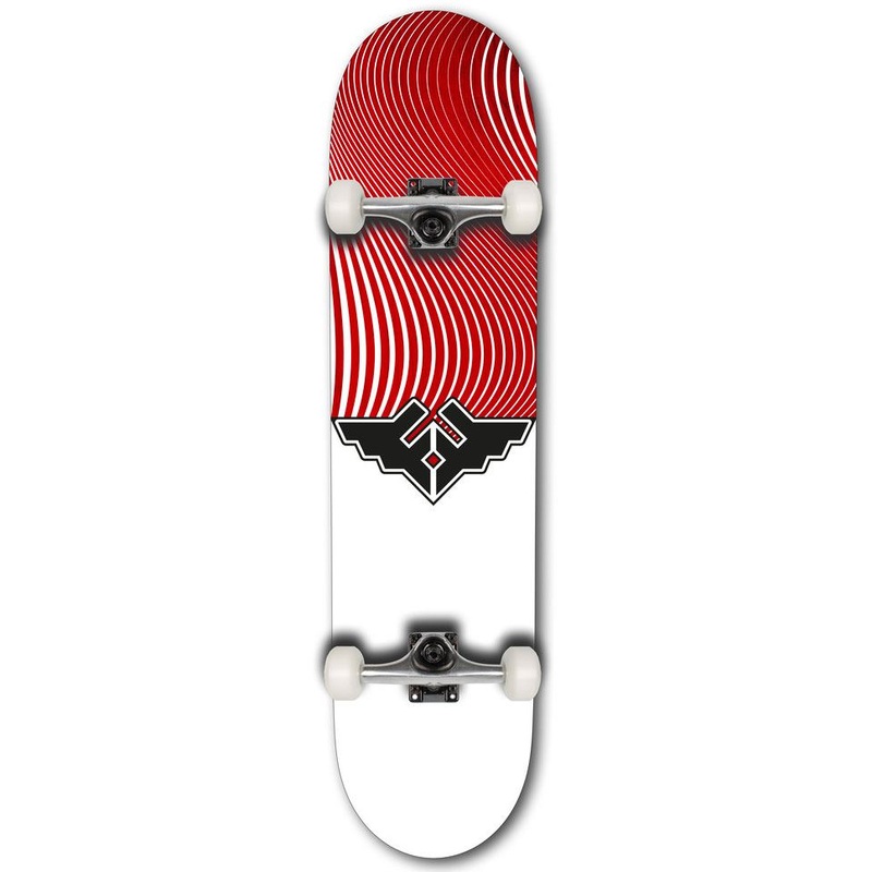 Fracture Wings V4 Red Complete Skateboard 7.75"