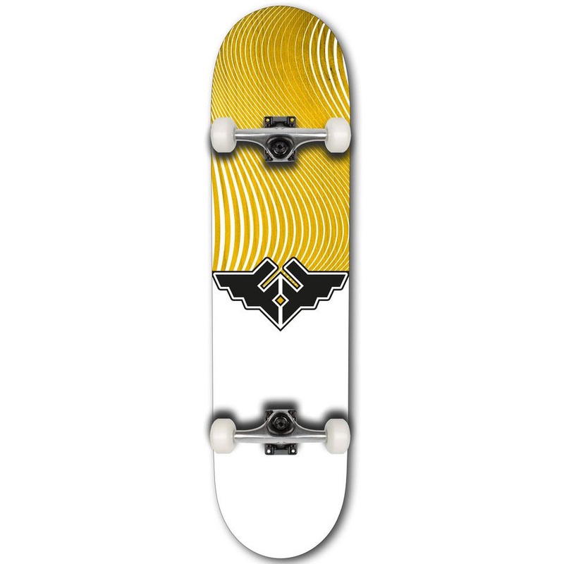 Fracture Wings V4 Yellow Complete Skateboard 8.0"