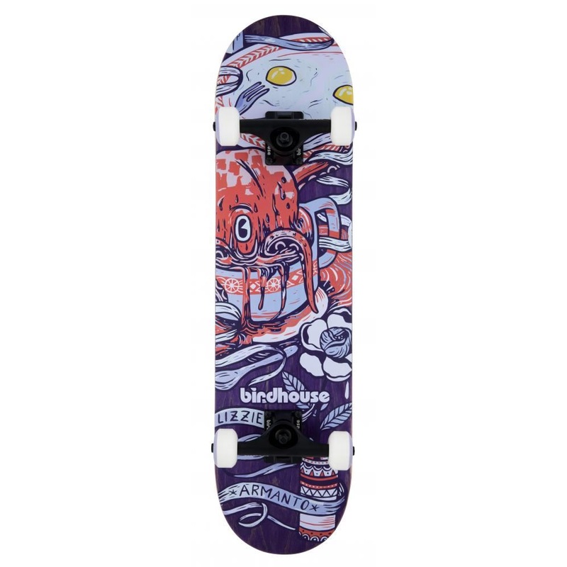 Birdhouse Stage 3 Armanto Favorites Purple Complete Skateboard - 7.75"
