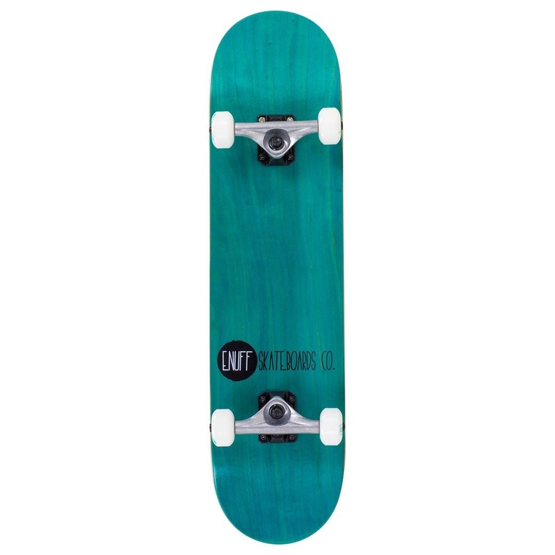 Enuff Logo Stain Complete Skateboard - Teal - 8.0"