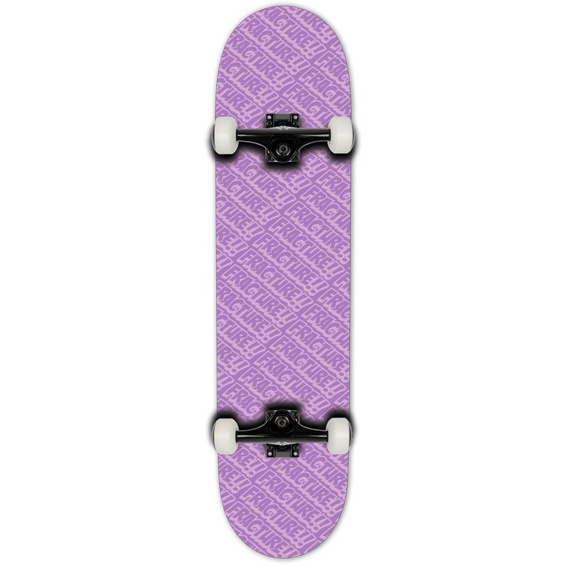 Fracture All Over Comic Purple Complete Skateboard 7.75"