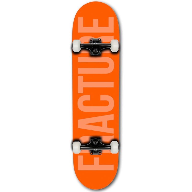 Fracture Fade Orange Complete Skateboard 8.0"