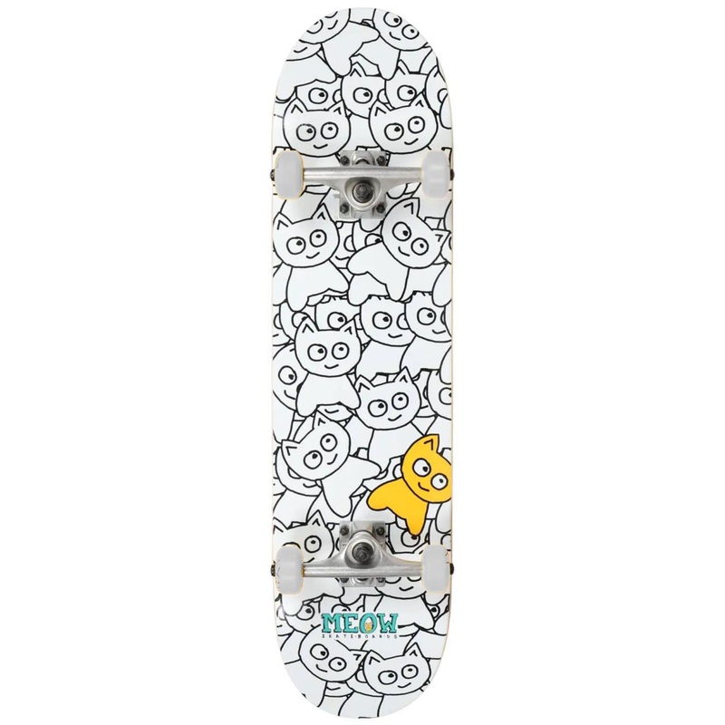 Meow Sticker Pile x Venom Custom Complete Skateboard - 8.0"